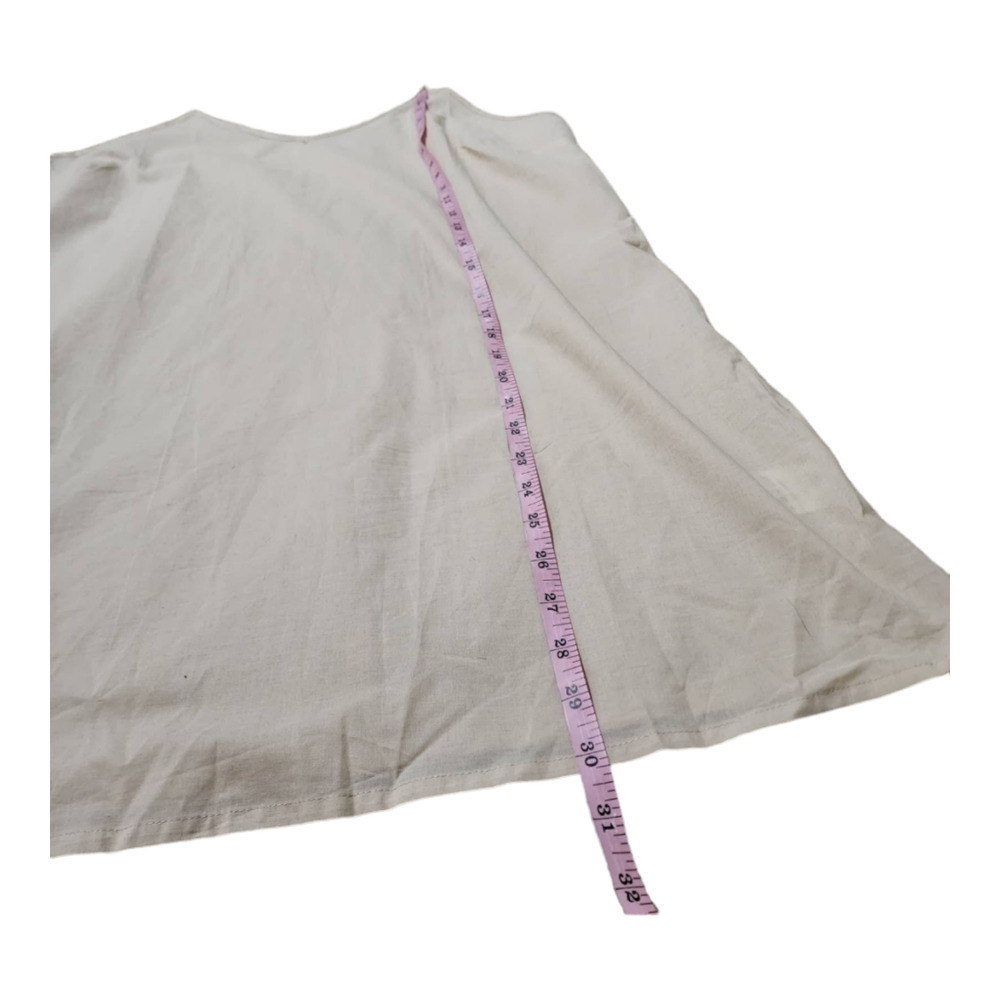 Zoe Kratzmann Size 3 Large Crisp Cotton Slip Beige — image 6 of 7